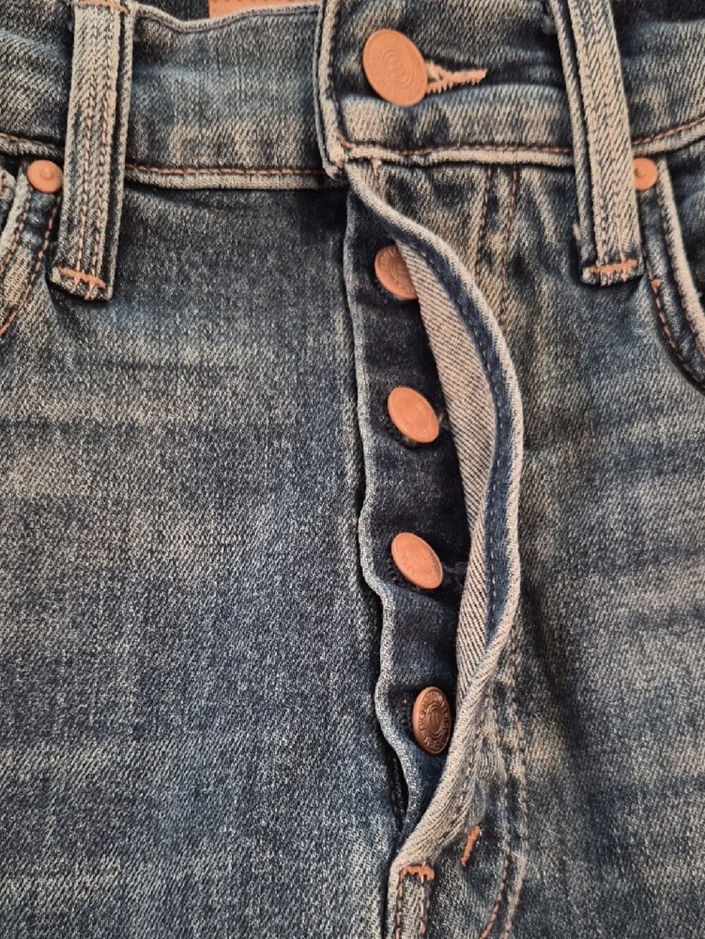 MOTHER High Waisted Double Hiker Skimp Color: “Love Bomb,- Size 24 - Picture 7 of 12